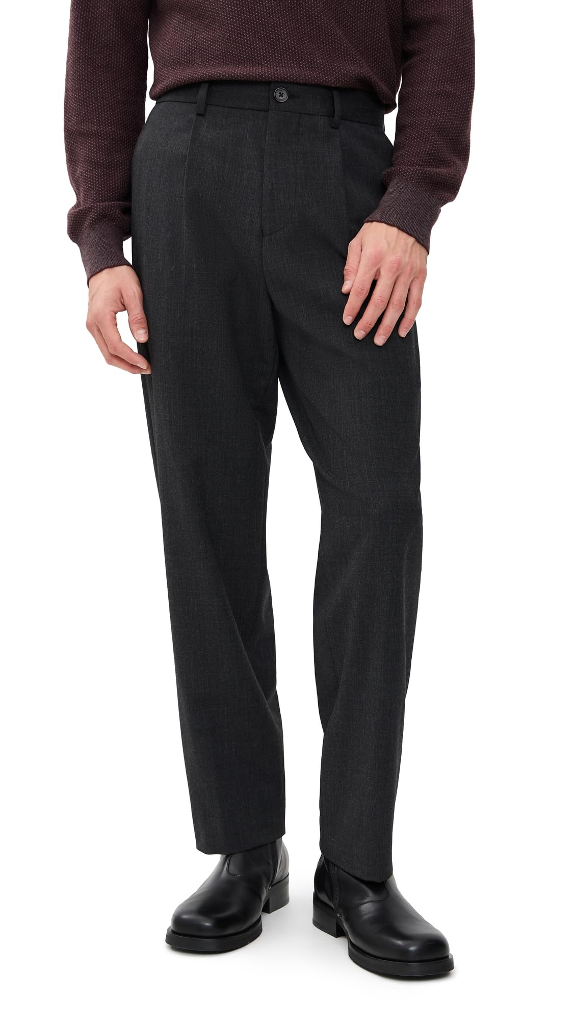 Wax London Mens Aubyn Soft Wool Trousers