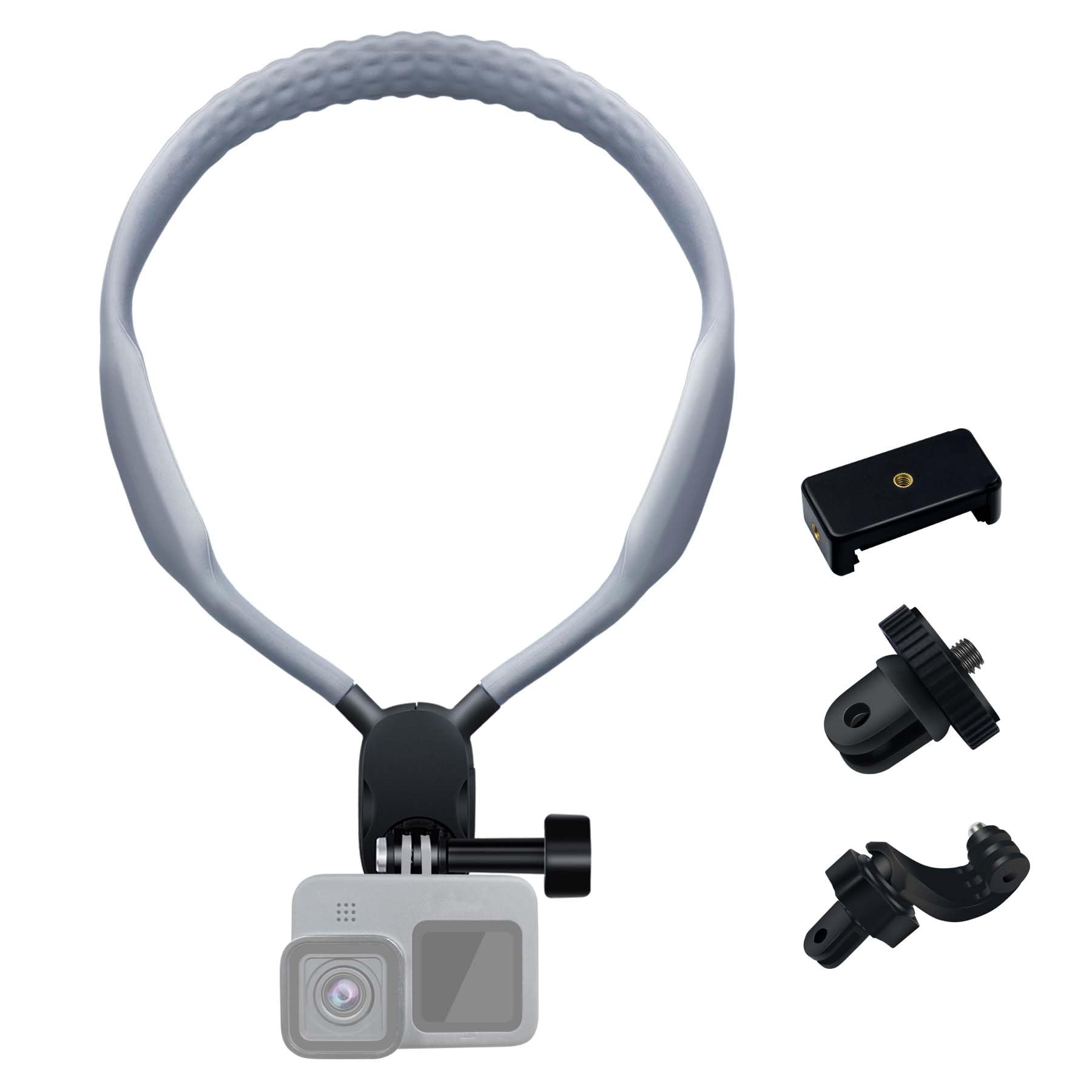 REFLEX CAMERA Action Camera Neck Holder Mount for Mobile Phones, Go Pro 13/12/11/10/9/8/7/6, DJI Osmo Action 5 Pro/4/3, Insta360, Akaso Action Cameras - 180° Rotation, Comfortable Fit & Easy Operation-image-15