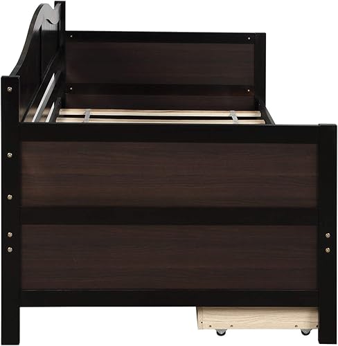 Miniatura 6 de Harper & Bright Designs Sofá cama individual con cajones de almacenamiento, base de cama individual con cajones, sofá cama para dormitorio, sala de