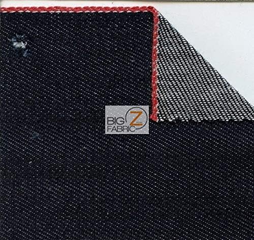 Assorted/Japanese Selvedge Denim Fabric by The Yard DIY Fashion Apparel Jeans Acceossories (Assorted Indigo (Cone Selvage Denim))