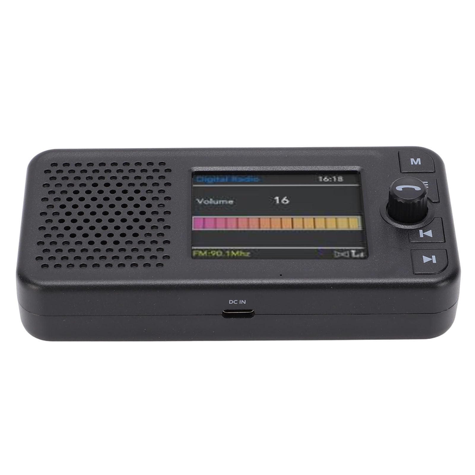 Transmisor FM de Radio Digital Dab para Automóvil con Pantalla LCD de 2,4 Pulgadas Bluetooth 5.0 para Transmisión de Audio para Automóvil y Actualizaciones Multimedia en Tie
