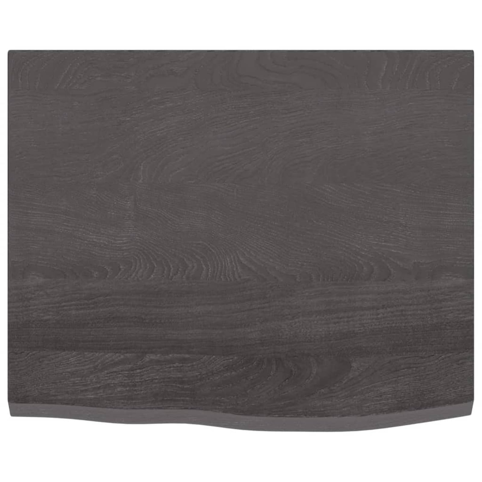 Homgoday Ciemnoszara półka ścienna 60 x 50 x 2 cm lity dąb, półka ścienna, półki ścienne, półka ścienna wisząca półka do przedpokoju półka meblowa
