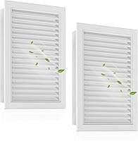 Vista 9 de Paquete de 2 Rejillas de Ventilación de Frontón de Aluminio Premium de 10" x 10" con Malla, Diseño Pintable - Ideal para Ventilación de Ático