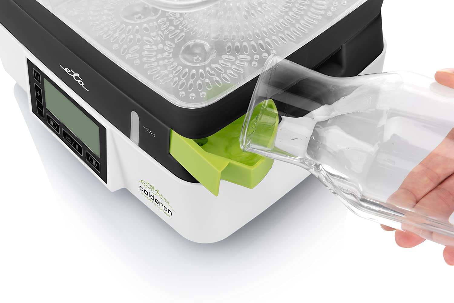 ETA Elektrische Dampfgarer 11l 2 Transparente Behälter 6 Automatische Programme