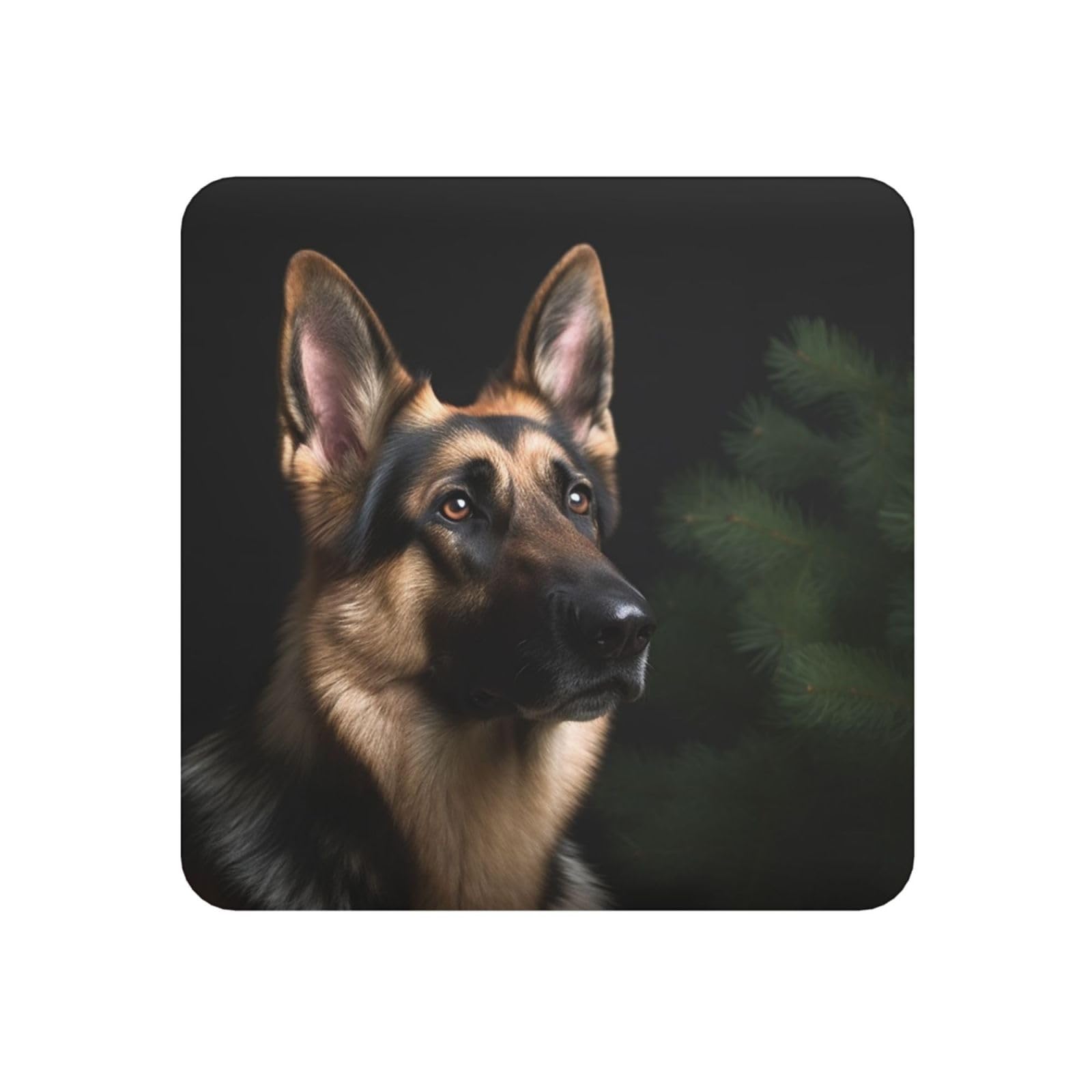 Fodpand Square German Shepherd Fridge Magnets, Strong Small Refrigerator Magnets Decorative Magnets For Kitchen Fridge Office Locker - Funny Magnetic Stickers Birthday Gifts