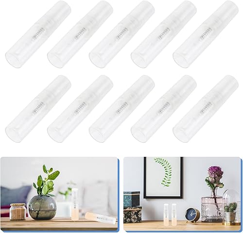 Miniatura 9 de minkissy 10 piezas de espray transparente para viaje esencial mini botella de plástico frascos de perfume recipientes portátiles líquidos