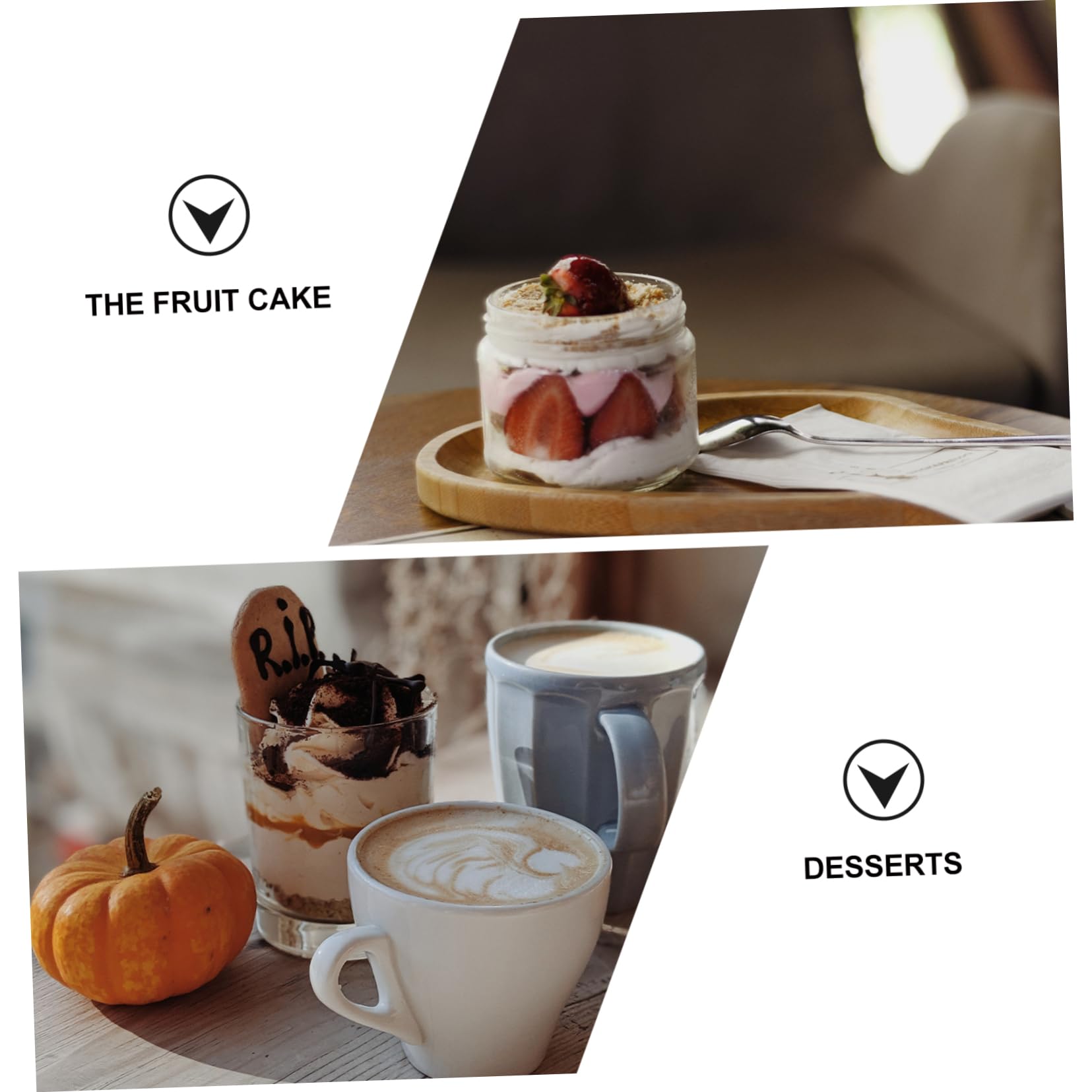 Gatuida 5piezas Taza De Porcelana Para Mousse Molde Creativo De Cerámica Para Hornear Postres Para Hacer Pudines Pasteles y Mousses Casa