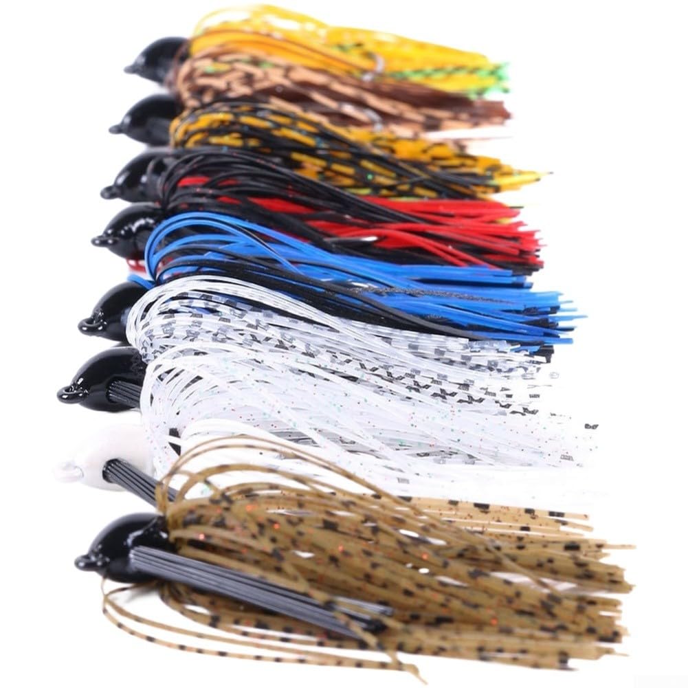 10g Weedless Jig Head Hook For Soft Baits Designed To Mimic Natural Prey Movement When Fishing For Bass Trout(8-color Set)