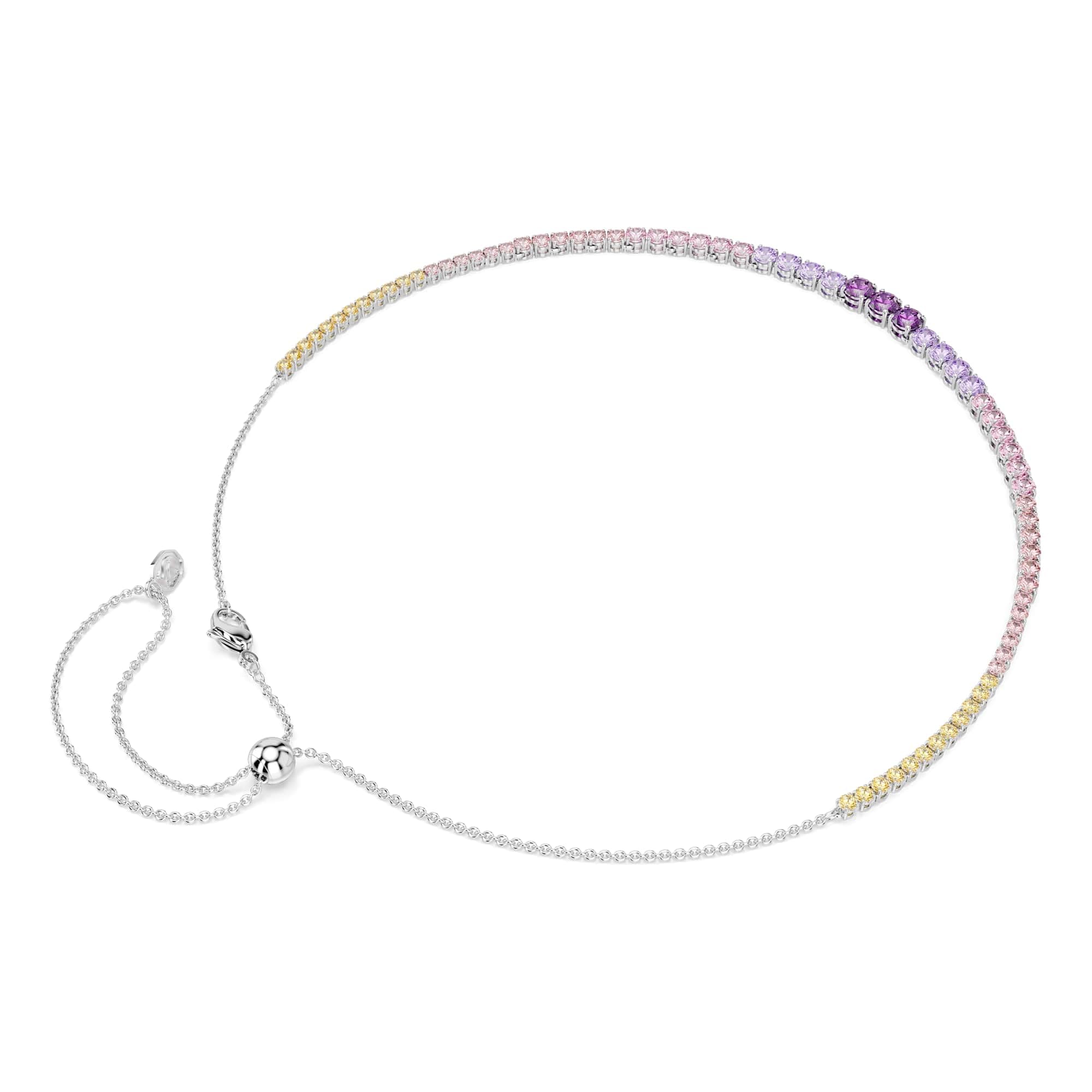 Swarovski Matrix Kolekcja, Gradient okrągłych szlifów, Wielokolorowy, Powlekany rodem