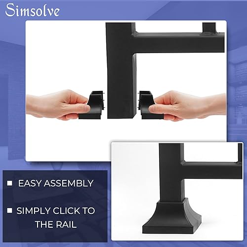 Miniatura 17 de Cubierta duradera para base de poste de cubierta, base de zapatos a presión que transforma instantáneamente los pies de la mano y la escalera