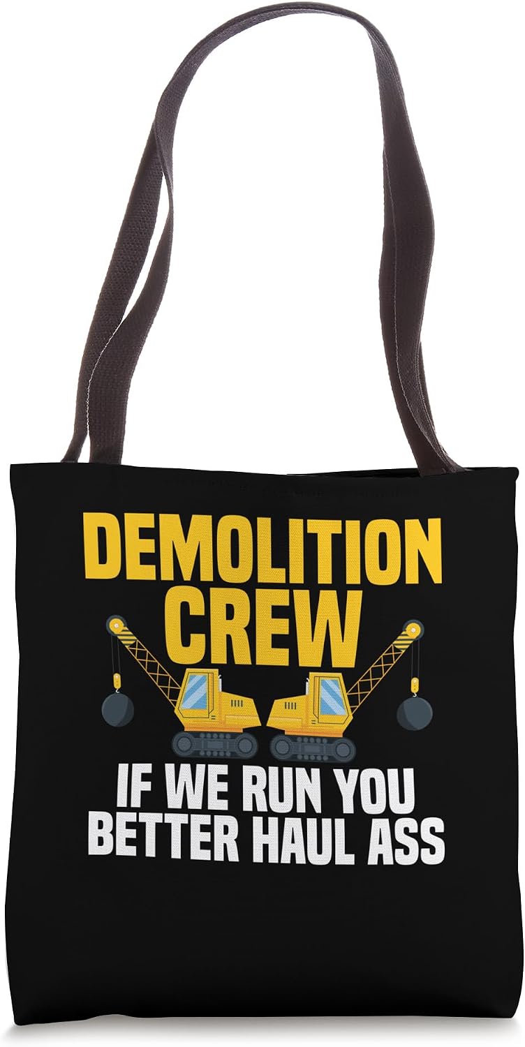 Demolition Worker Sledgehammer Essentials Demolition Tote Bag