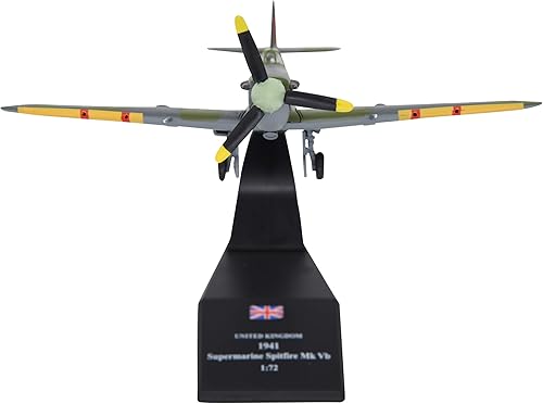 Miniatura 9 de TANG DYNASTY (TM) 1:72 Supermarine Spitfire Fighter Attack Modelo de avión de metal, Fuerza Aérea Real de la Segunda Guerra Mundial 1941, modelo de