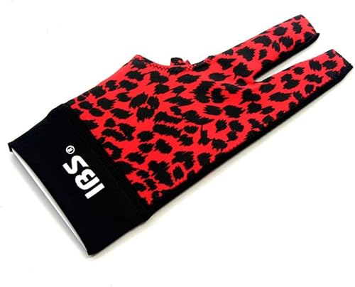 IBS Rojo Touch Tres Dedos Guante Billar Billar Taco Profesional Spandex