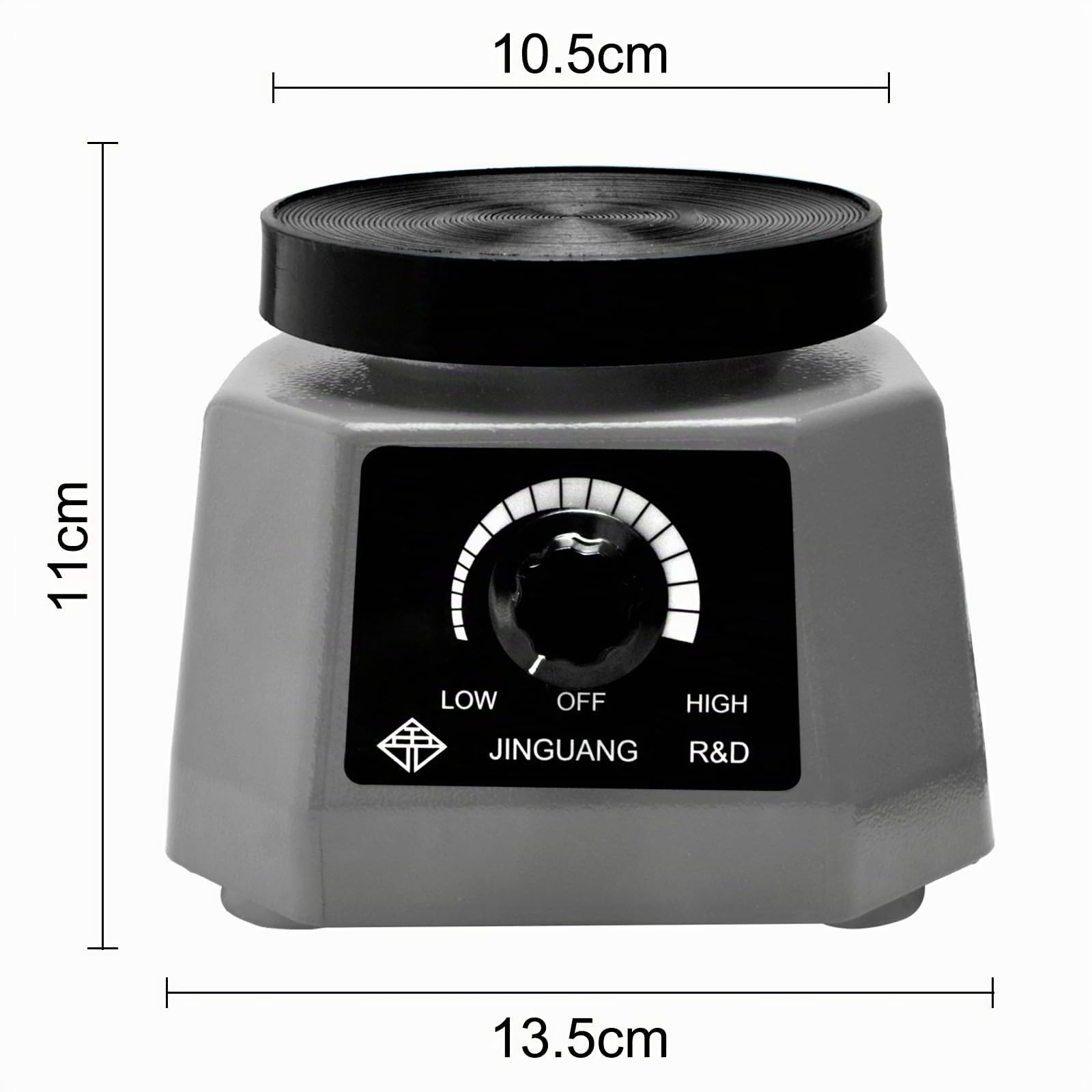 CGBE 100W Gipsrüttler Dental Rund für Mischen von Gips, Gussmodell | Rüttelplatte Gips mit Rutschfeste Werkbank, Effiziente Wärmeableitende Basis, Einstellbare Geschwindigkeit, für Zahnkliniken