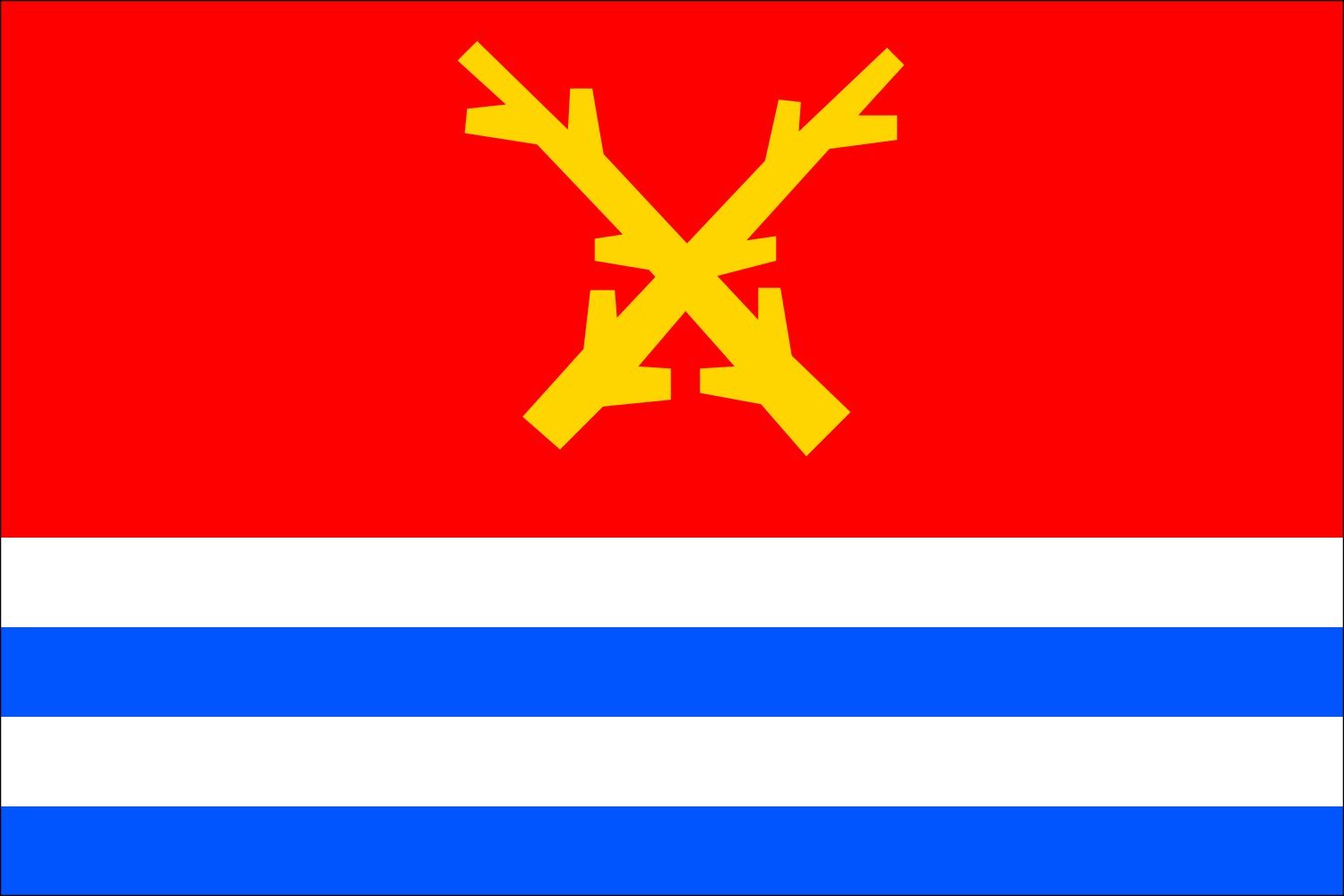 Drapeau Large Revnice CZ en textile haut de gamme aux finitions de prestige