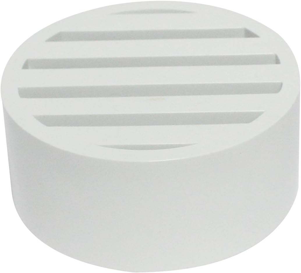 Canplas 193863 PVC DWV 3 Drain Grate, White
