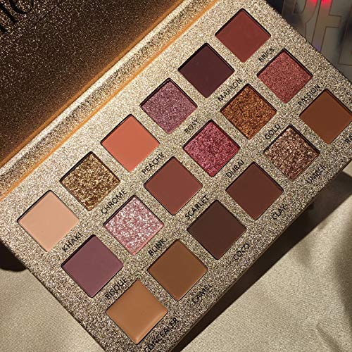 New 18 Colors Long Lasting Perfect Mix Matte And Pearl Eyeshadow Palette Collection (18 Color Gold)