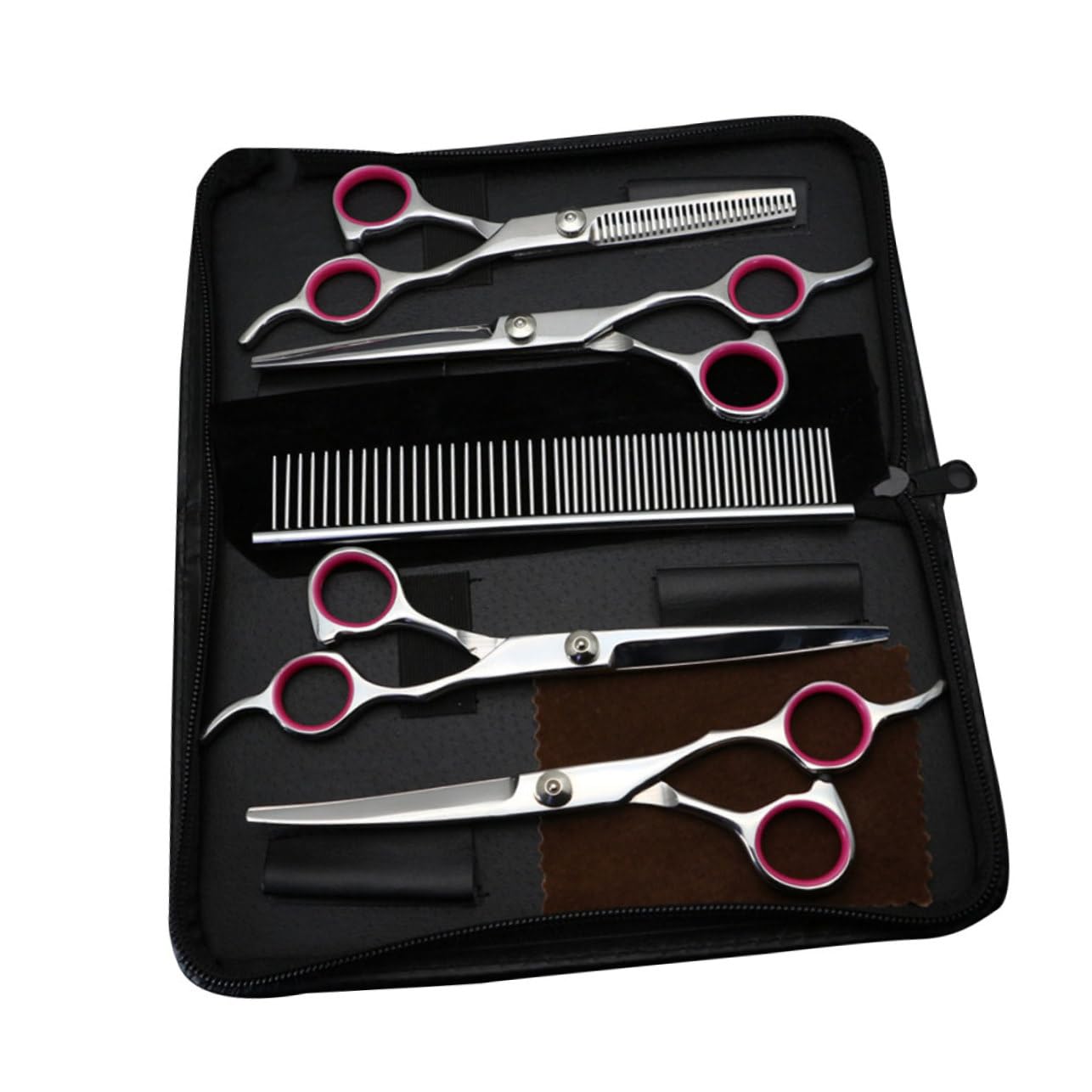 minkissy Pc 1 tijeras de peluqueria canina kit de cosmetología peluquería de mascotas ferramentas tijeras para peinar mascotas kit de aseo para mascotas pelo de perro suite tijeras de podar