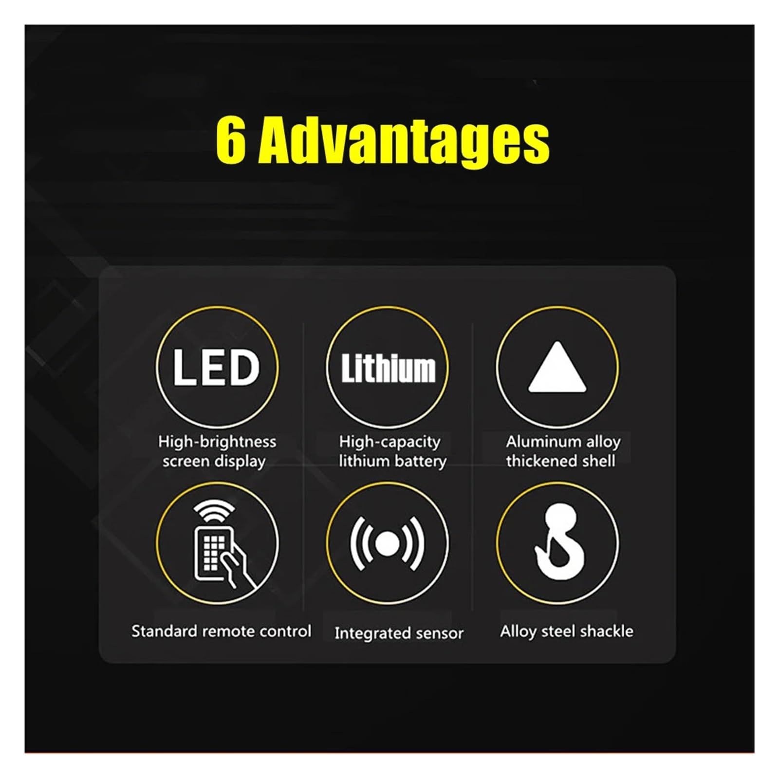 1T 2T 3T 5T ​​10T Bilancia Sospesa Wireless Digitale Ricaricabile LED Visualizzazione Diretta Telecomando Gru Guscio In Lega Di Alluminio(5000KG)