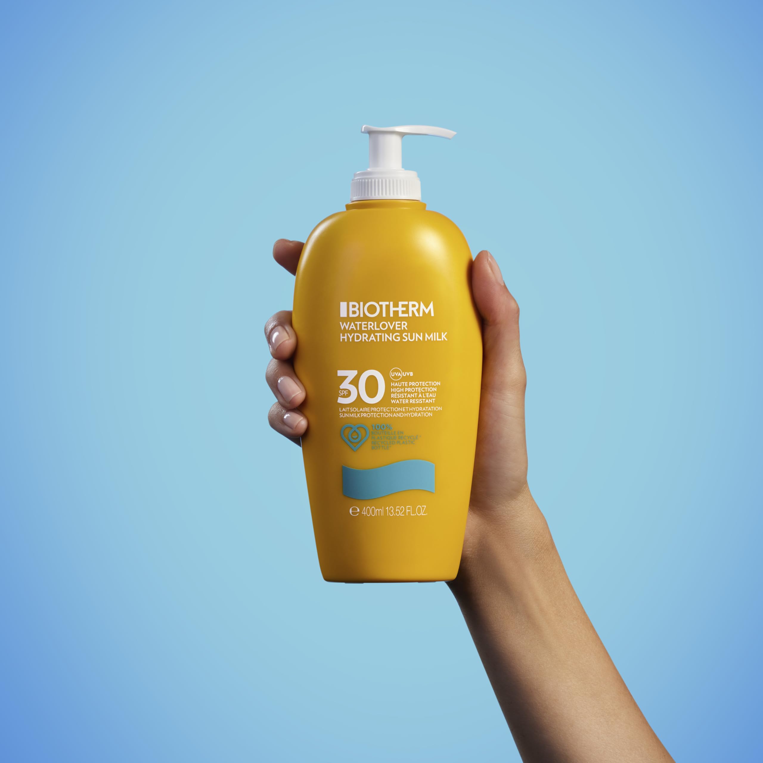 Biotherm Lait Solaire Hydratant SPF 30, schützende Hautpflege für den Körper, pflegende Sonnenlotion, Sonnenschutz mit SPF 30, 400 ml
