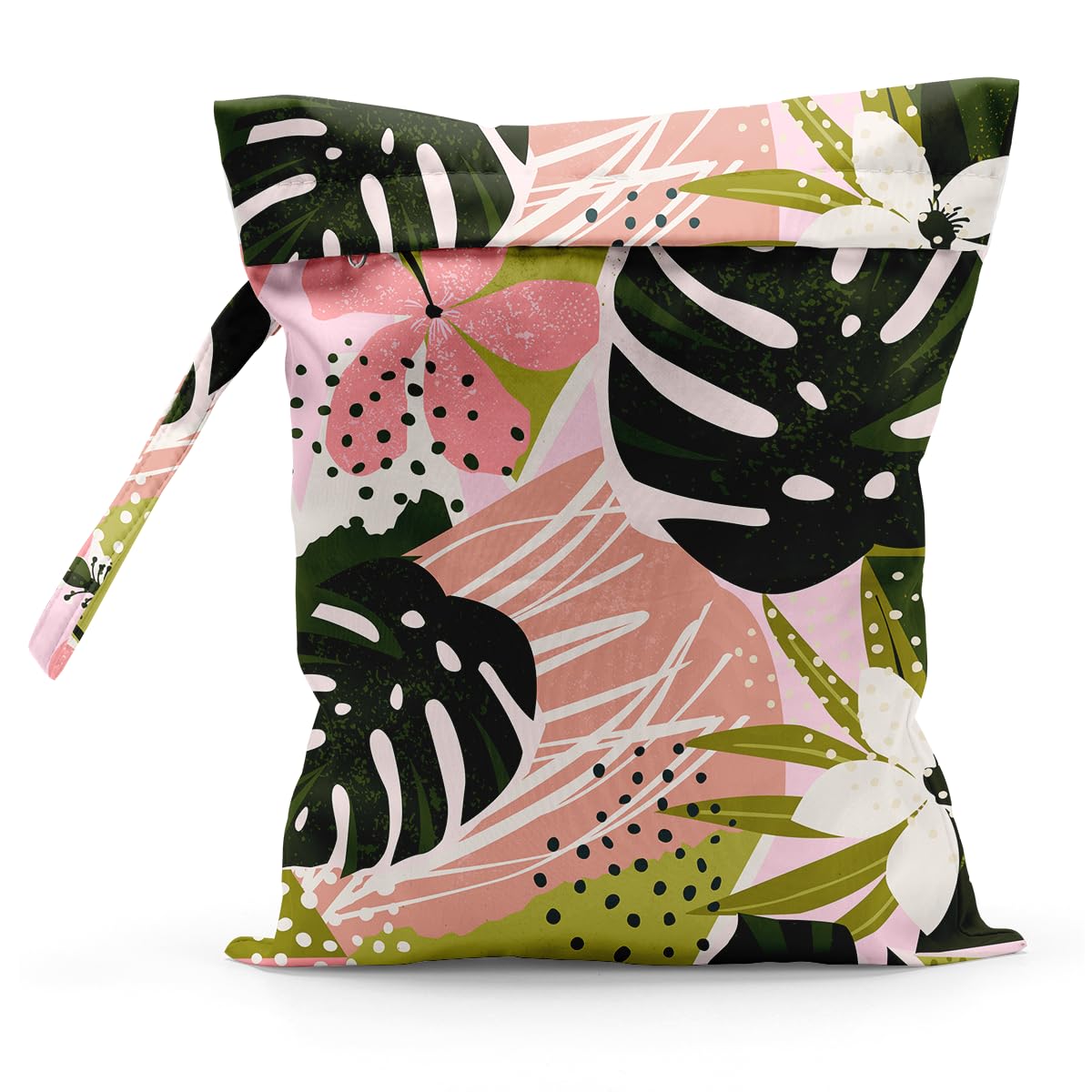 Sldpngo Waterproof Cloth Diaper Wet Dry Bag, Reusable Travel Beach Pool Daycare Soiled Toddler Items Yoga Gym Bag for Swimsuits or Wet Clothes Diaper