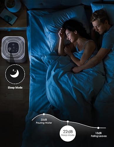 Miniatura 4 de Purificadores de aire HEPA para habitación grande en el hogar, CADR 300+ m³/h 1290sqft, con filtro de aire HEPA extra H13 para humo Wildfire