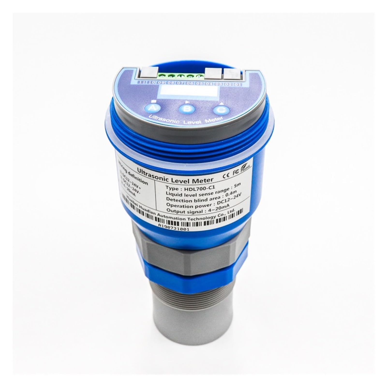 PXQCHAVLN Agricultural Irrigation Water Level Transmitter 15 Meter Range Non-Contact Sensor(15m Range)