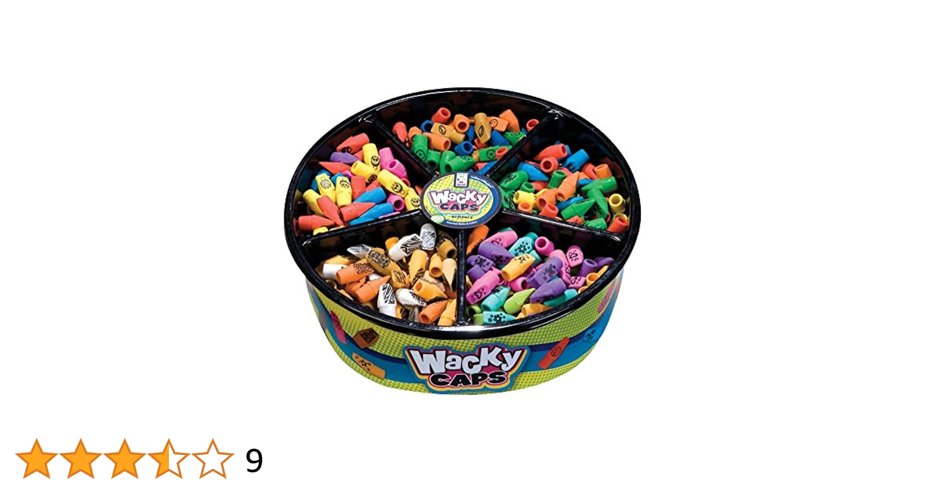 Amazon.com : Raymond Geddes Wacky Cap Pencil Erasers (Pack