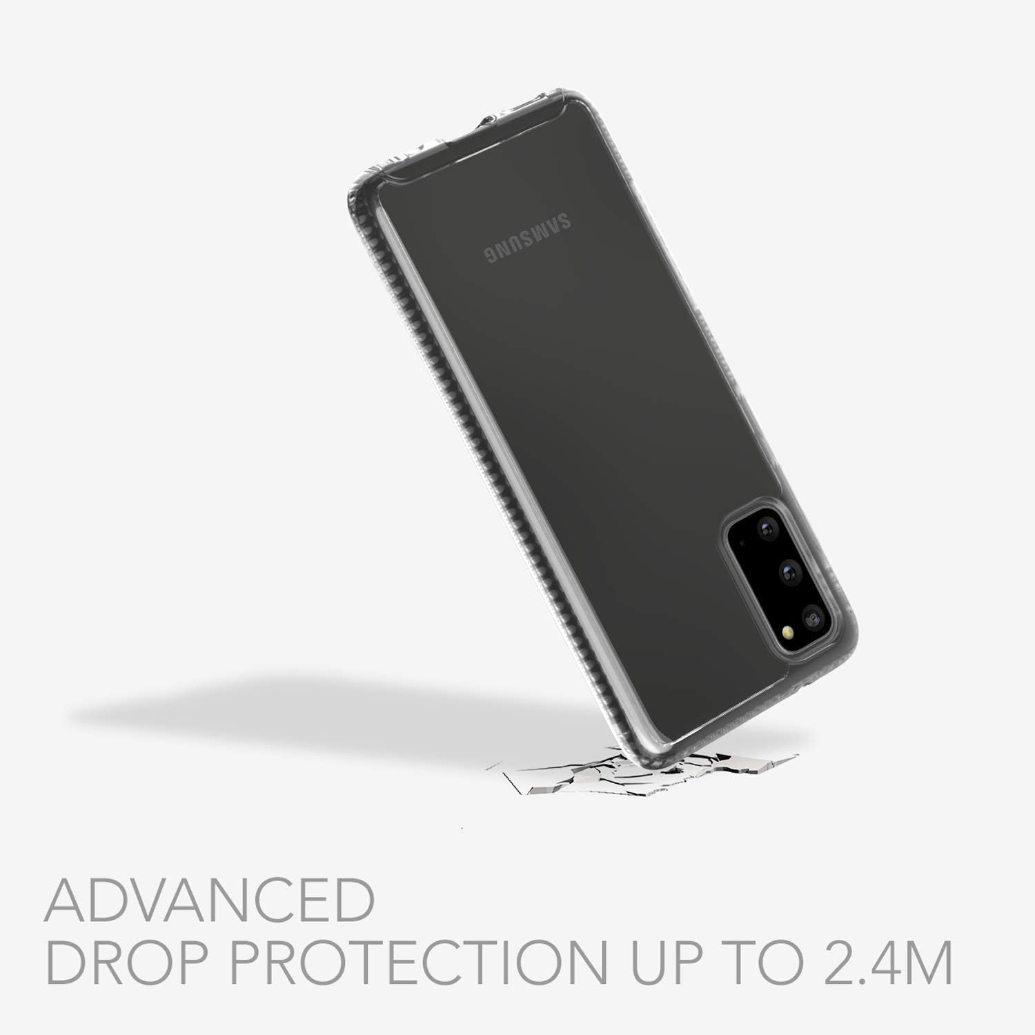 tech21 Pure Clear for Galaxy S20 5G Phone Case - Hygienically Clean Germ Fighting Antimicrobial Properties with 10ft Drop Protection