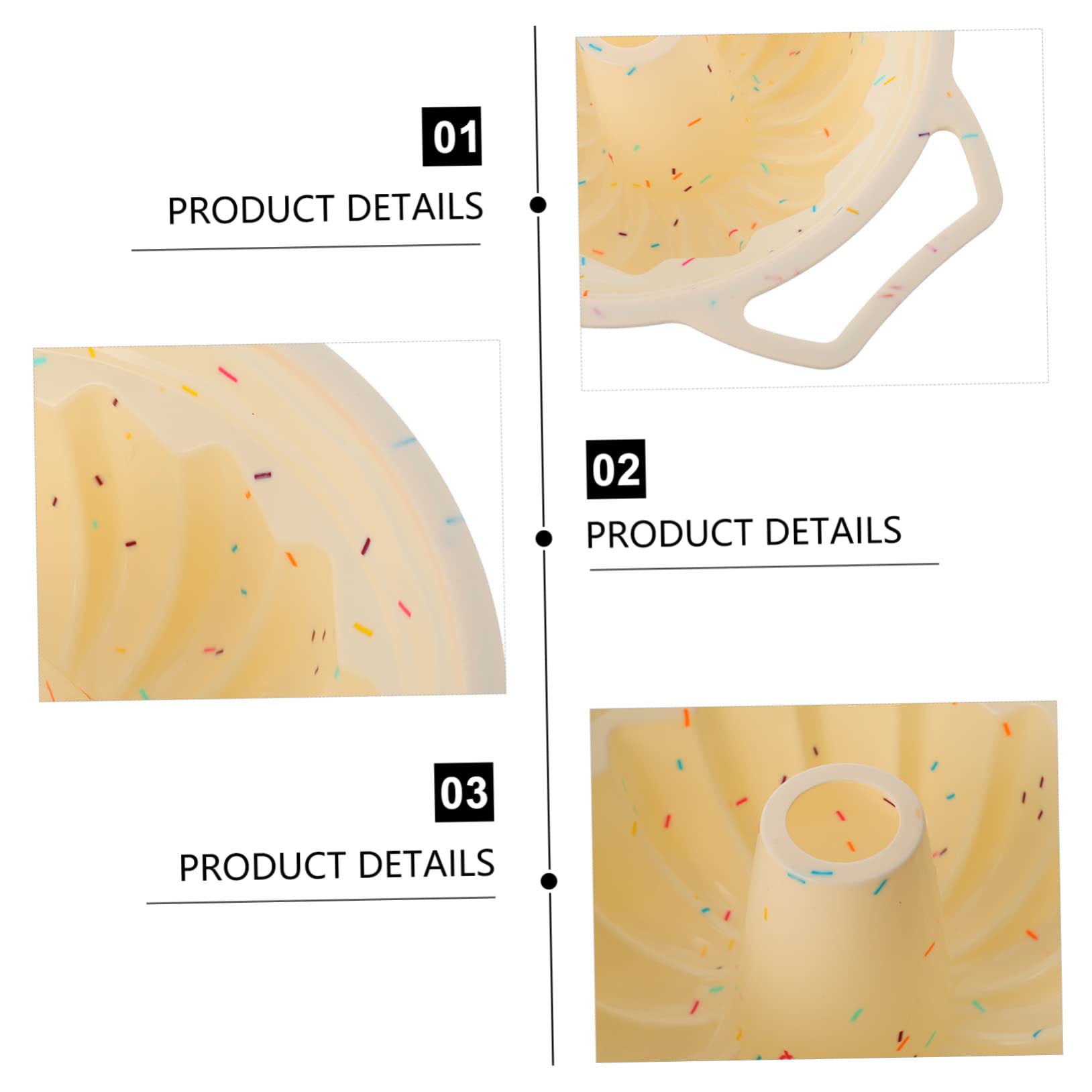 Stampo per Torta Rotondo Antiaderente e Facile da Usare Cornice in Metallo in Silicone per Panificazione Professionale e Casa