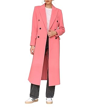 Preen by Thornton Bregazziファー付きロングコート XS 日本製／ブルーフォックスファー／カシミヤ混】ファー付ウール