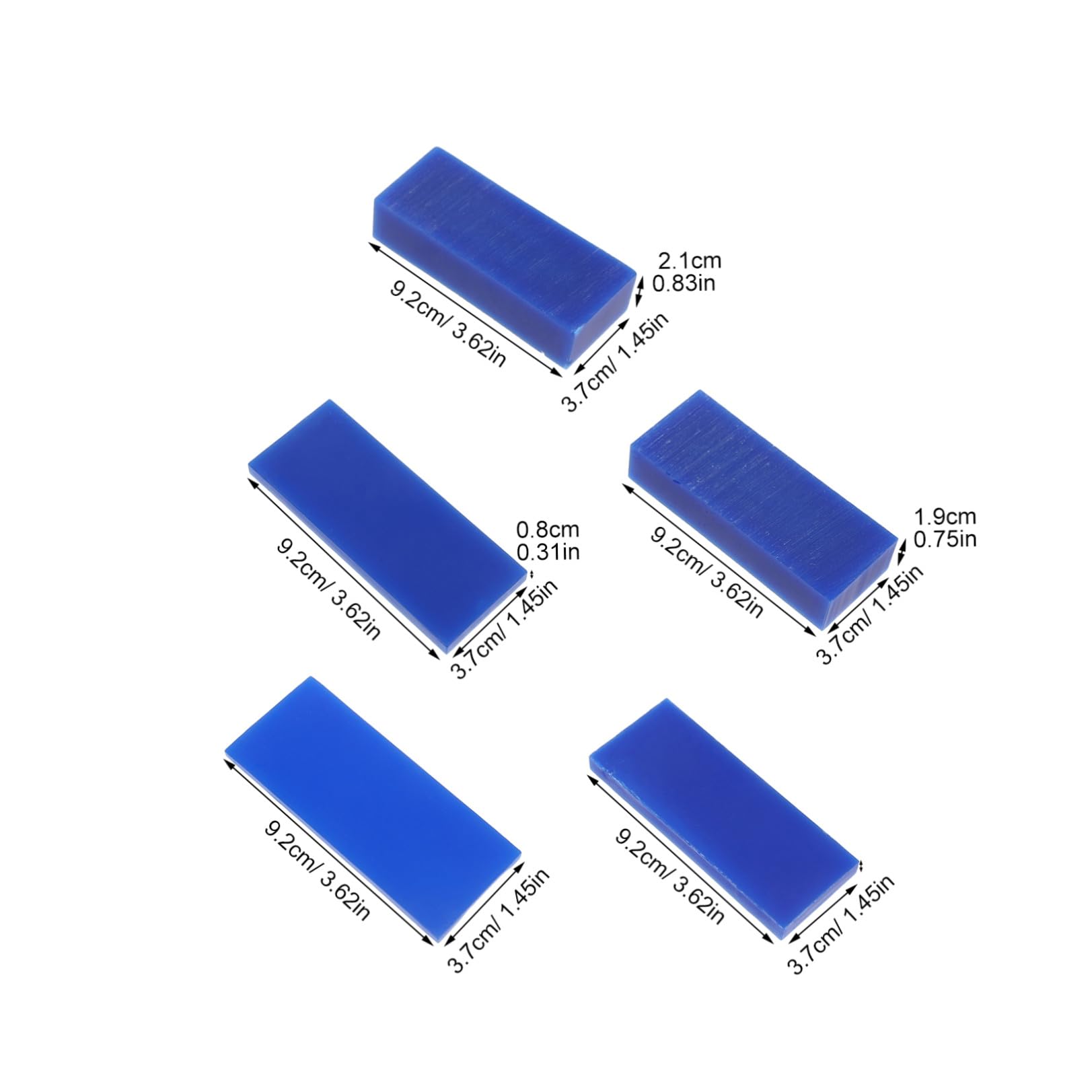 POPETPOP 15 Pezzi Fogli di Cera per Modellare Gioielli Incisione Facile, Cera Modellante Blu per Progetti Artigianali e Incisioni Precise