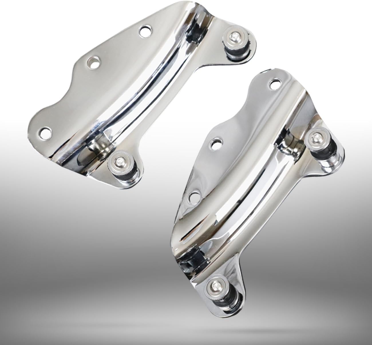 AUFER Chrome 4-Point Docking Hardware Kit Compatible with for Harley Touring Road King Road Glide Street Glide Electra Glide 2009-2013