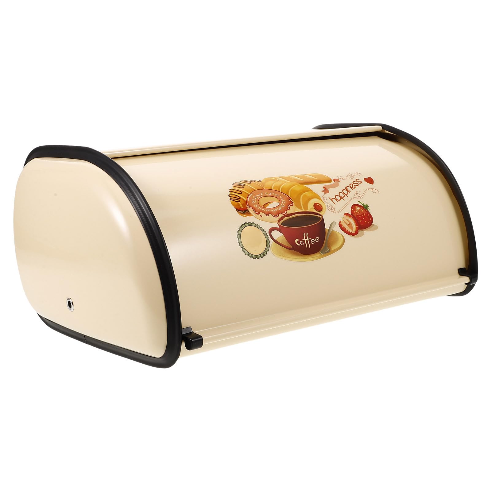 VOSAREA Scatola Portapane per Conservare Pane e Prodotti da Forno in Ferro Color Oro Stile Vintage Raffinato e Compatto per Decorazione Cucina