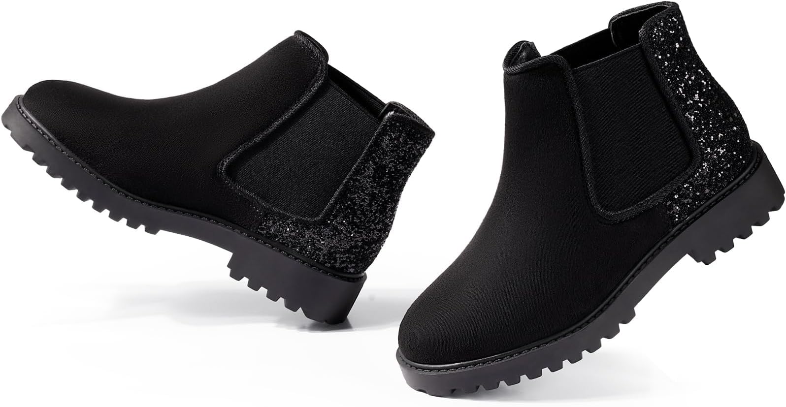 HARVEST LAND Girls Boots Kids Ankle Boots Zipper School Shoes Elegant Big Kid Fashion Winter Boots Zip-up Short Flat Bootie for Junior/Yourth