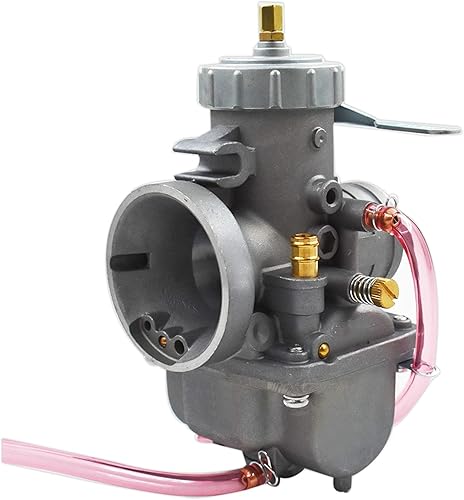 Silscvtt Repuesto de carburador redondo de 1.339in para Yamaha YZ125 YZ 125 PWK Dirt Bike 1974-1984 Carb VM34