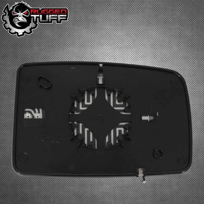 Miniatura 7 de Montaje de cristal del espejo lateral del conductor con placa trasera de plástico calentada compatible con Ford Expedition, Lincoln Navigator