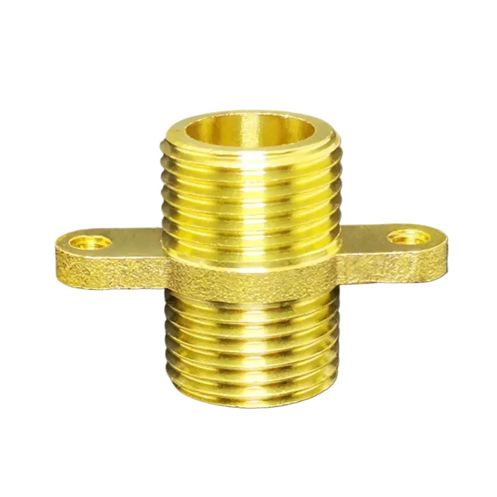 AARTERZZA Brass Pipe Nipple Fitting with Fixing Bracket Quick Coupler Adapter 1" BSP Male to Male