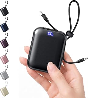 モバイルバッテリー 20000mAh 大容量 小型 【22.5W急速充電・3台同時充電】 携帯充電器 Type-C・Lightningケーブル内蔵 軽量 LED残量表示 コンパクト ストラップ付き スマホ充電器 iPhone/iPad Android対応 機内持込可 旅行 出張 アウトドア 停電 防災 PSE認証済