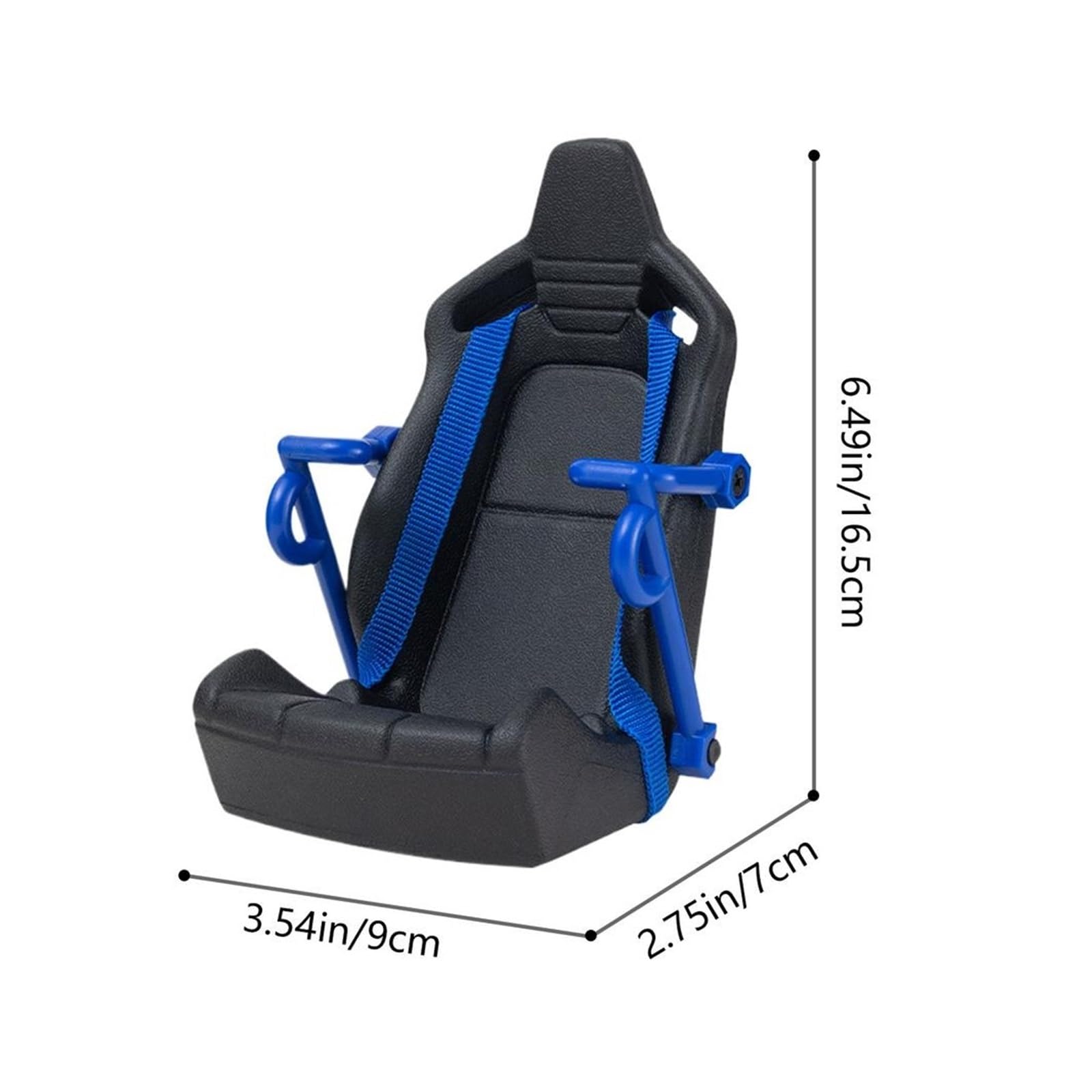 Supporto for Auto Adatto a Tutti Gli Smartphone, Supporto for Telefono da Sedile Corsa, for bocchette dell'Aria, con Cintura di Sicurezza, Super Stabile, autobloccante(Blue)