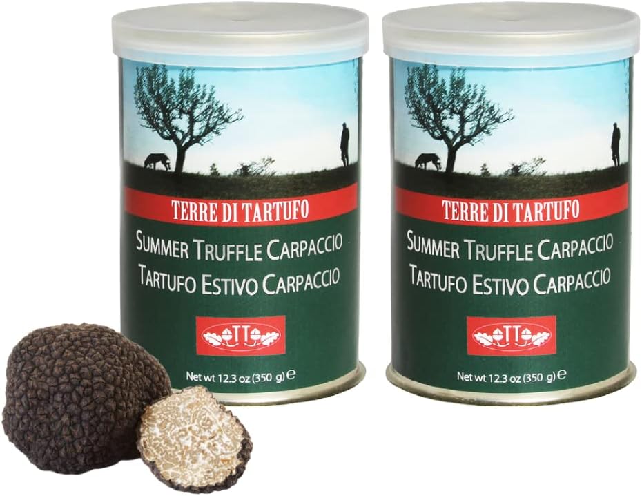 Black Summer Truffle Carpaccio Sliced 12.3 oz - Pack of 2