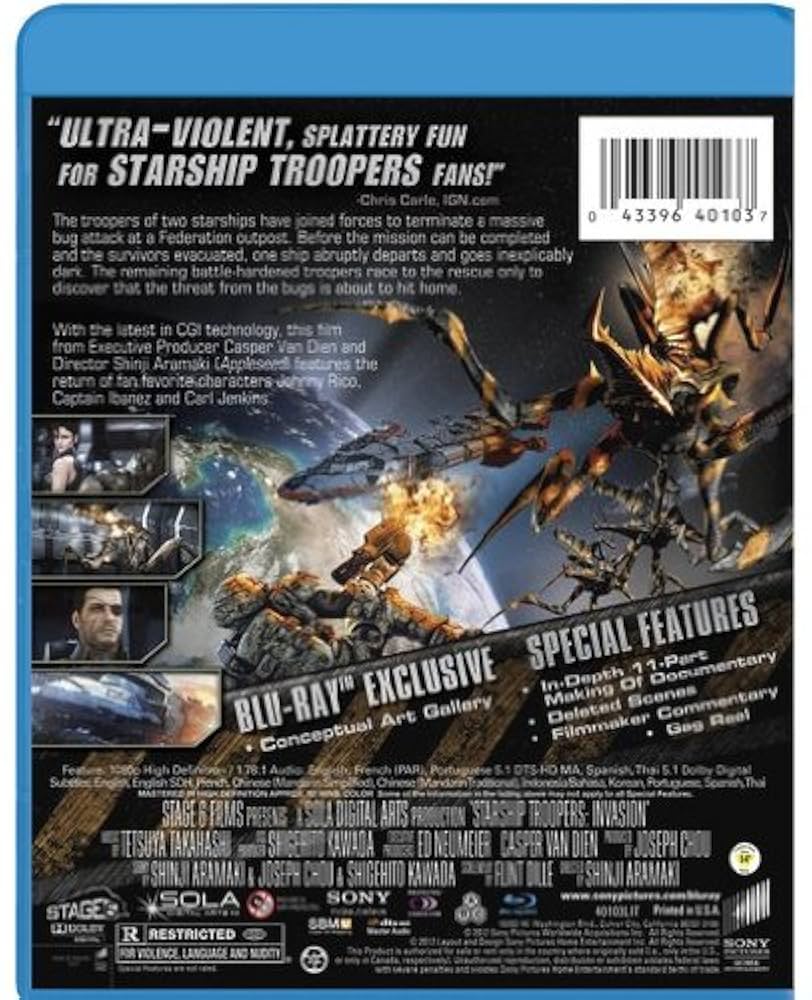 Starship Troopers: Invasion (Bilingual): Amazon.ca: Shinji