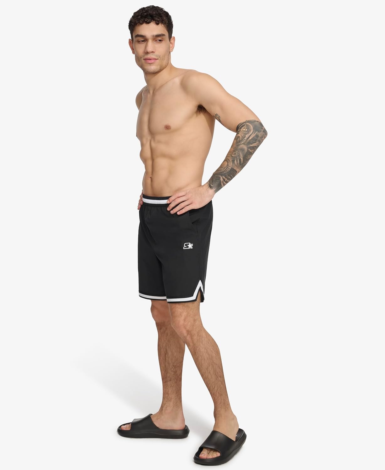 Starter Mens Quick Dry Stretch Volley Swim Trunk - Image 3