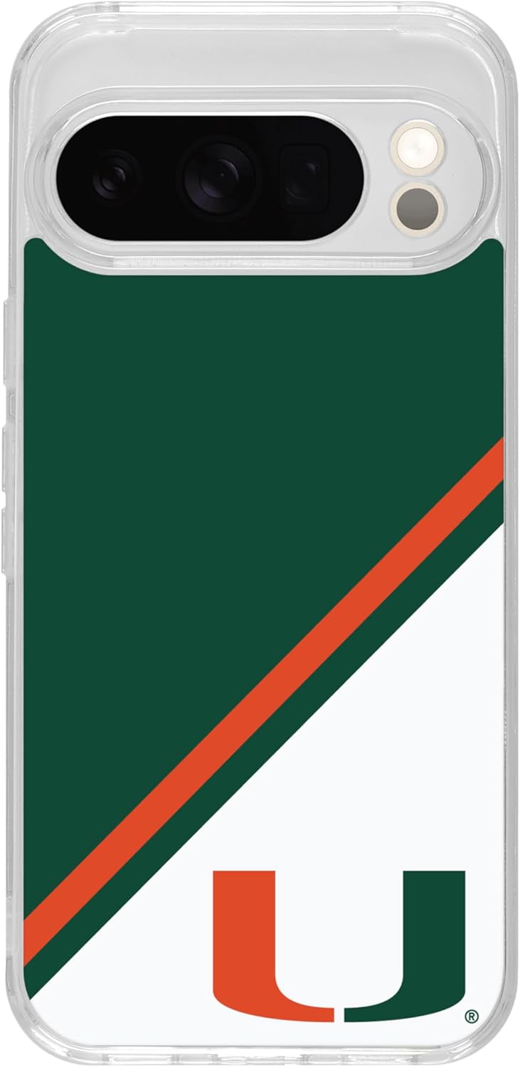 Affinity Bands Miami Hurricanes HD Phone Case Compatible with Google Pixel 9 (Scattered)