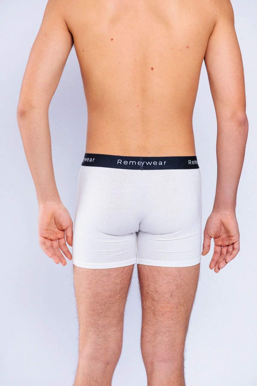 YoRo Naturals Remedywear Men's Boxer Briefs, Jock Itch, Allergy, Eczema Relief Underwear with Soothing Fibers (White, XX-Large)