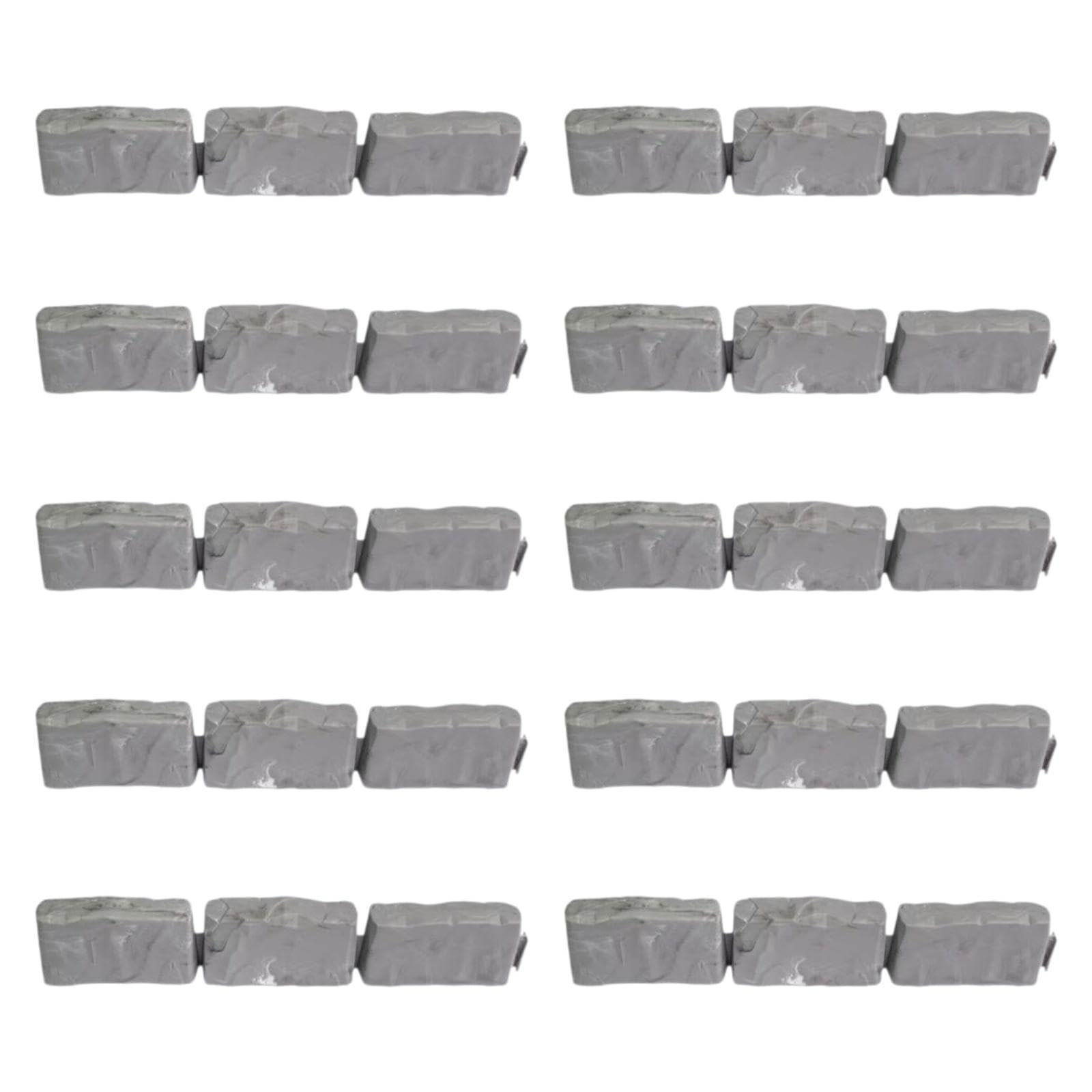 Fenteer 10x Bordillos para Jardines y paisajismo, Bordes Repuesto, Regalos, fácil instalación, Accesorios para