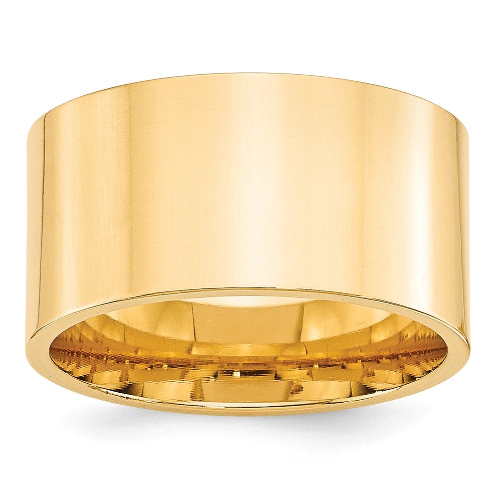 BillyTheTree Jewelry14K Yellow Gold 12mm Standard Flat Comfort Fit Band Ring