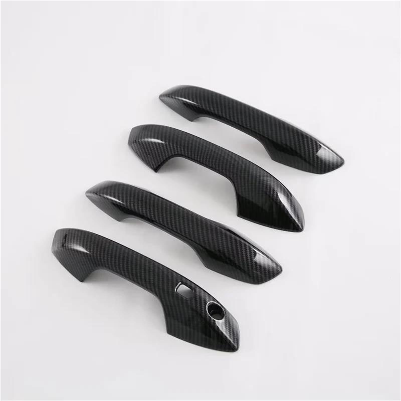 Slimes Carbon R Car Trim Exterior Door Handles Bowl Cover Protection Sticker Accessories For Byd Atto3 Atto 3 2022 2021 Protection(Carbon R)
