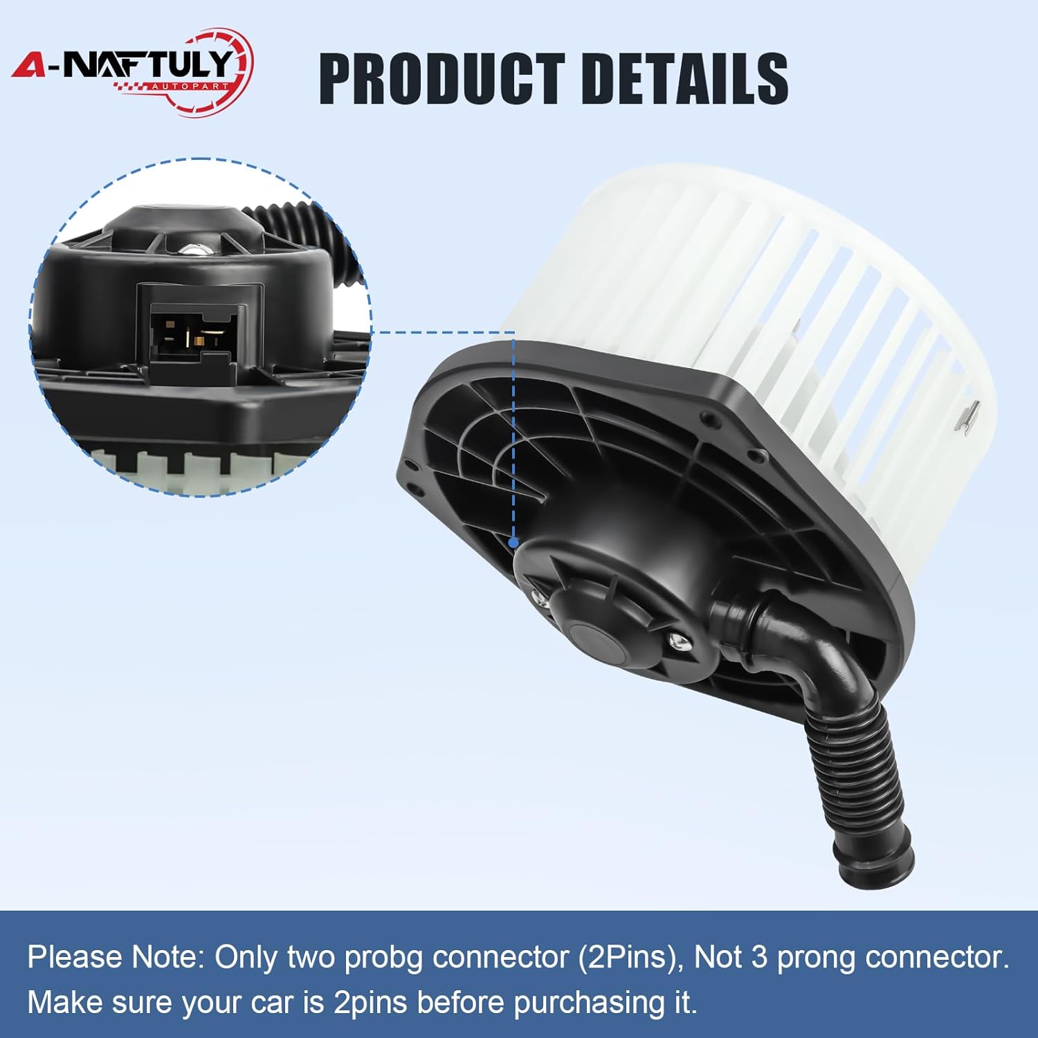 AC Blower Motor Fan Replacement Fits for 2012-2021 Nissan NV1500 NV2500 NV3500, 2017-2021 Nissan Titan, 2016-2021 Nissan Titan XD- HVAC Heater Blower Motor Assembly, Replace 700314