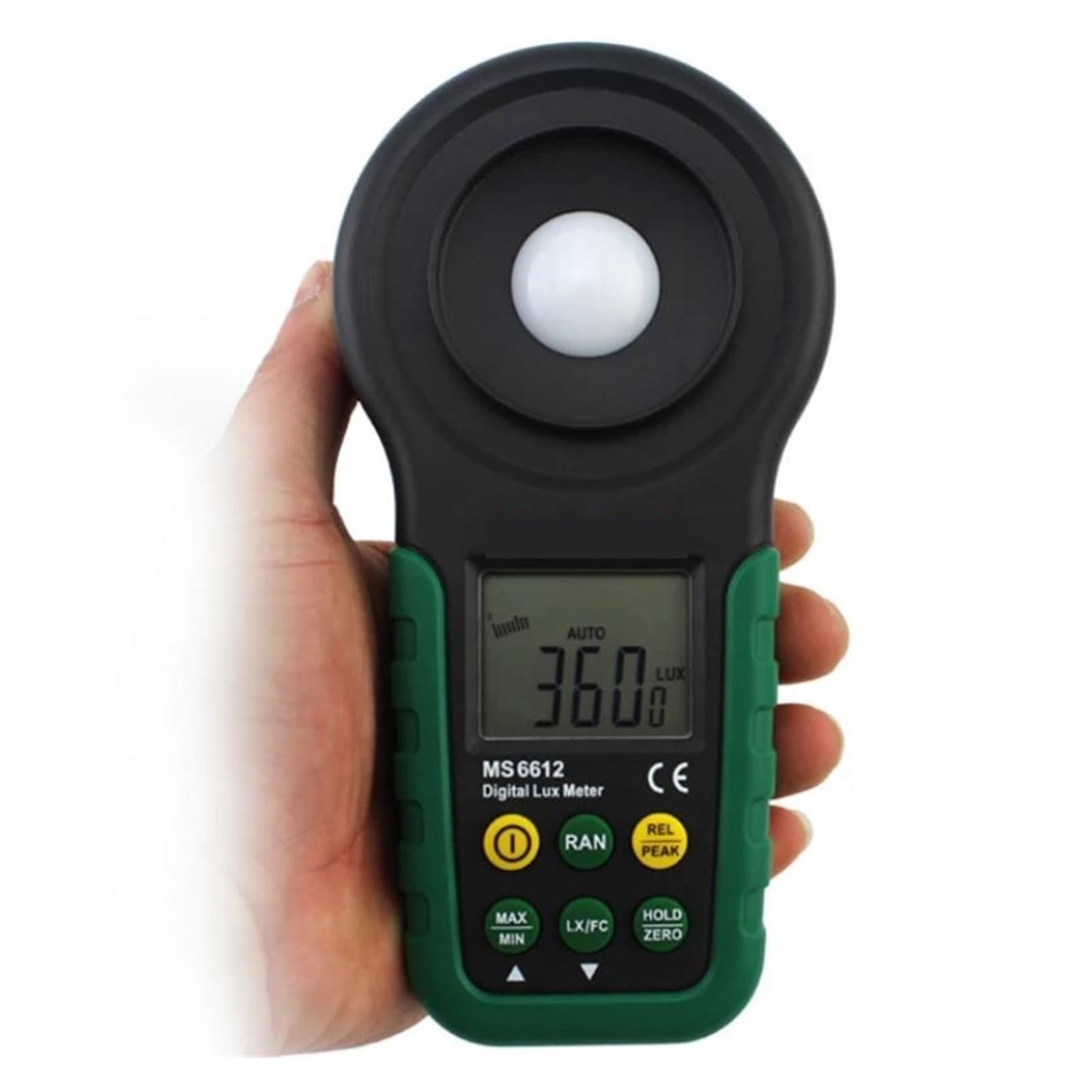 Luxómetro Digital 200.000 iluminómetro multifunción Lux medidor de luz Prueba espectros Rango automático Pico Alta precisión Multifunción